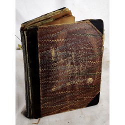 Scraps Collected During My Stay at Worcester Academy, Worcester Mass, 1908, 1909, 1910 (Original Scrap Book with 46+ Printed Pieces of Ephemera)